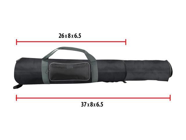 USA GEAR Padded Tripod Case Bag with Expandable Compartment & Accessory Storage - Works with Vista, Ravelli, Dolica, Manfrotto & More - Holds...