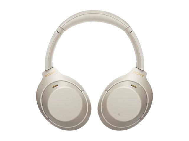 Sony - WH-1000XM4 Wireless Noise-Cancelling Over-the-Ear Headphones - Silver - image 3