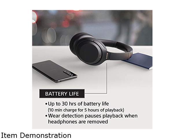 Sony - WH-1000XM4 Wireless Noise-Cancelling Over-the-Ear Headphones - Silver - image 8