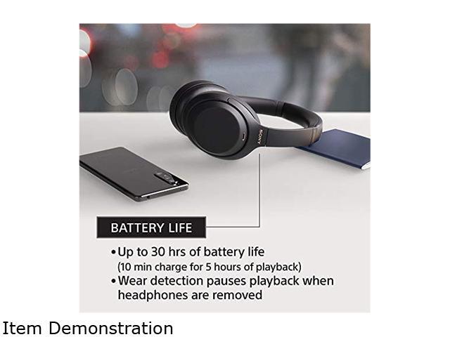Sony - WH-1000XM4 Wireless Noise-Cancelling Over-the-Ear Headphones - Black - image 12