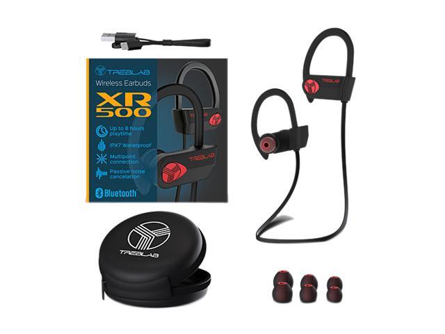 TREBLAB XR500 - Ultimate Cordless Bluetooth Running Headphones. Best Sport Wireless Earbuds for Gym. Noise Canceling Secure-Fit IPX7 Wireless...