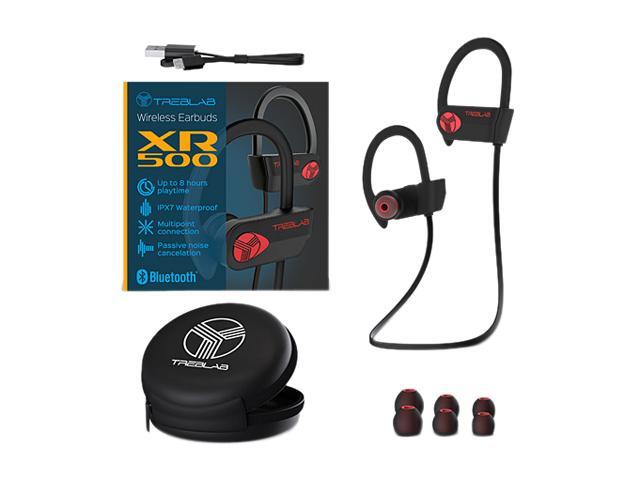 TREBLAB XR500 - Ultimate Cordless Bluetooth Running Headphones. Best Sport Wireless Earbuds for Gym. Noise Canceling Secure-Fit IPX7 Wireless...