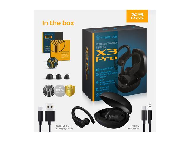 Treblab X3 Pro Workout True Wireless Earbuds Comfortable Earhooks 145H Playtime IPX5 Waterproof - image 6