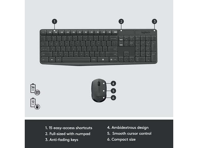 Logitech MK235 Wireless Keyboard and Mouse - image 7