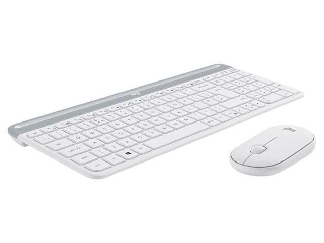 Logitech MK470 Slim Wireless Keyboard and Mouse Combo - Modern Compact Layout, Ultra Quiet, 2.4 GHz USB Receiver, Plug n' Play Connectivity,...