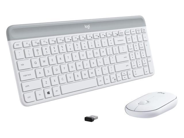 Logitech MK470 Slim Wireless Keyboard and Mouse Combo - Modern Compact Layout, Ultra Quiet, 2.4 GHz USB Receiver, Plug n' Play Connectivity,...