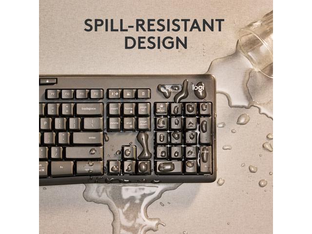 Logitech - MK370 Combo for Business Full-Size Wireless Membrane Keyboard and Mouse Bundle with Secure Logi Bolt USB Connection - Graphite - image 3