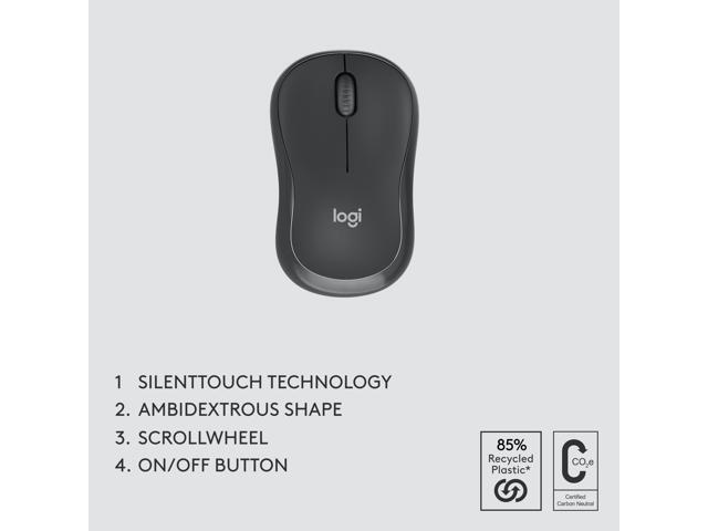 Logitech - MK370 Combo for Business Full-Size Wireless Membrane Keyboard and Mouse Bundle with Secure Logi Bolt USB Connection - Graphite - image 7