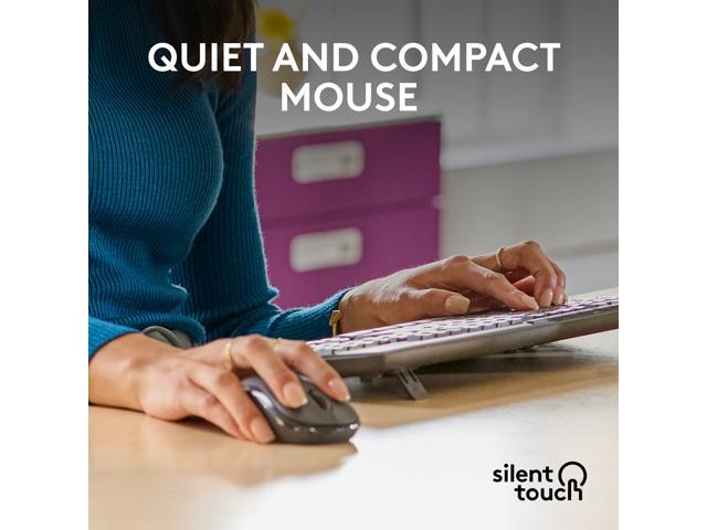 Logitech - MK370 Combo for Business Full-Size Wireless Membrane Keyboard and Mouse Bundle with Secure Logi Bolt USB Connection - Graphite - image 8