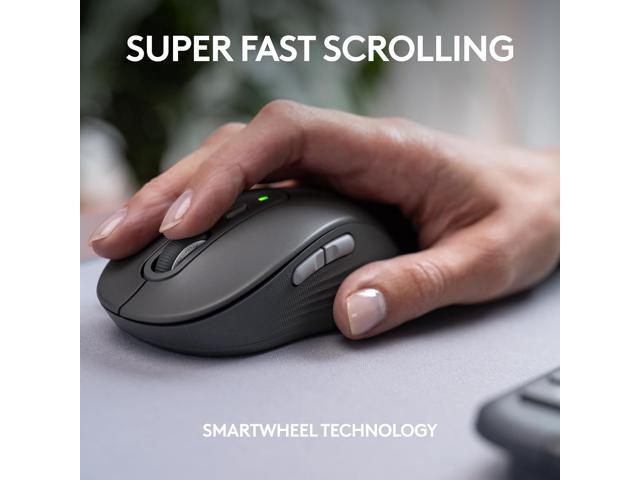 Logitech - Signature Slim MK955 For Business Full-Size Wireless Scissor Keyboard and Mouse Bundle With Quiet Typing & Clicking - Graphite - image 5