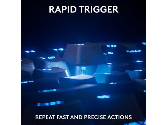 Logitech - PRO X TKL RAPID Wired Hall-Effect Gaming Keyboard with Magnetic Analog Switch and Customizable RGB Lighting for PC - Black - image 4