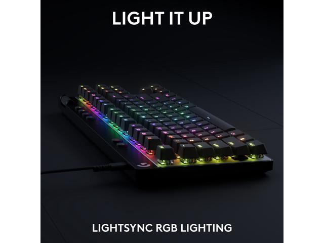 Logitech - PRO X TKL RAPID Wired Hall-Effect Gaming Keyboard with Magnetic Analog Switch and Customizable RGB Lighting for PC - Black - image 7