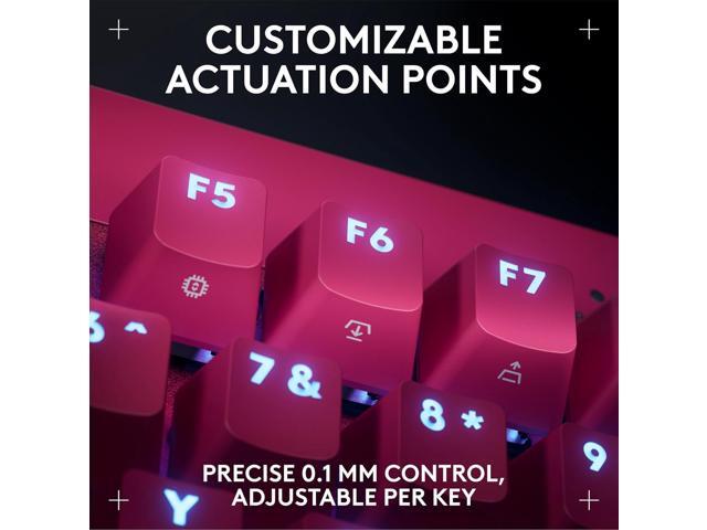 Logitech - PRO X TKL RAPID Wired Hall-Effect Gaming Keyboard with Magnetic Analog Switch and Customizable RGB Lighting for PC - Magenta - image 7