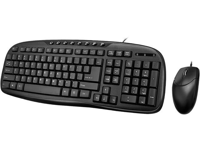 ADESSO USB EASYTOUCH DESKTOP MULTIMEDIA KEYBOARD AND MOUSE COMBO. THE STYLISH F