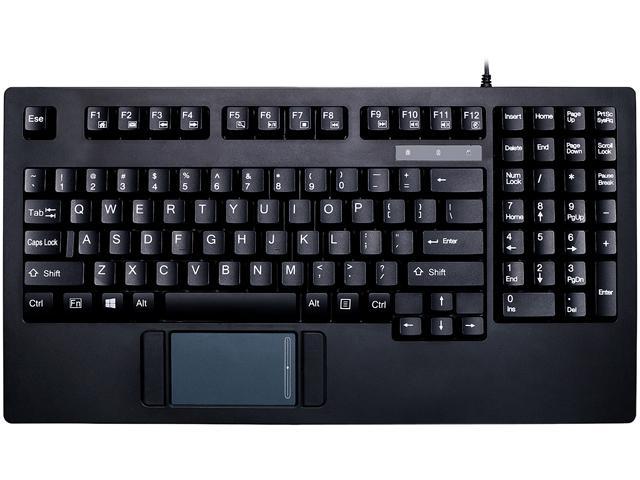 Adesso Easytouch Usb Compact Keyboard With Glide Point Touchpad, Fits In 19 1