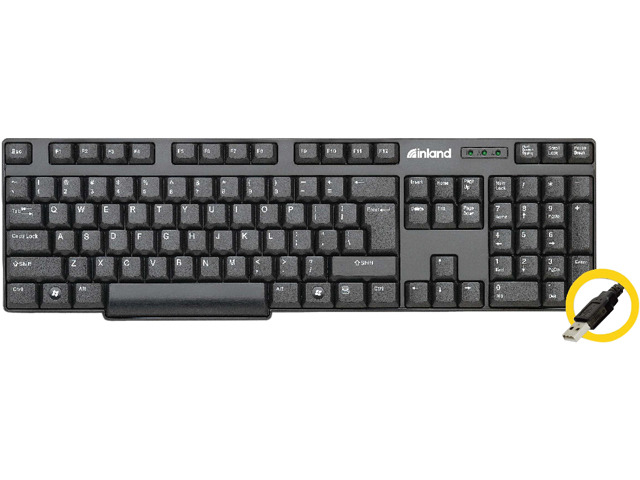 Inland USB Standard Keyboard - 111 Key