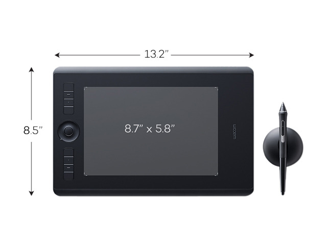 Wacom Intuos Pro Medium Bluetooth Graphics Drawing Tablet, 8 Customizable ExpressKeys, 8192 Pressure Sensitive Pro Pen 2 Included, Compatible with...