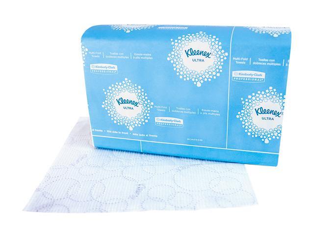 Kleenex Reveal Multi-Fold Hand Towels (46321), 8' x 9.4', For Kleenex Reveal Countertop System Dispenser, White, 2,400 Towels / Case, 16 Packs of...