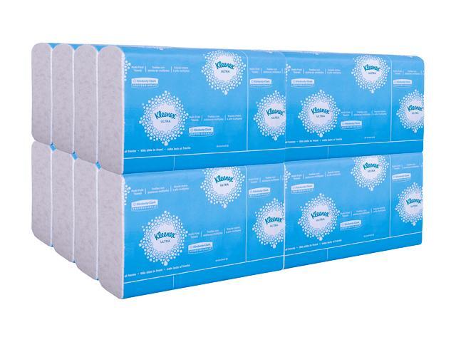 Kleenex Reveal Multi-Fold Hand Towels (46321), 8' x 9.4', For Kleenex Reveal Countertop System Dispenser, White, 2,400 Towels / Case, 16 Packs of...