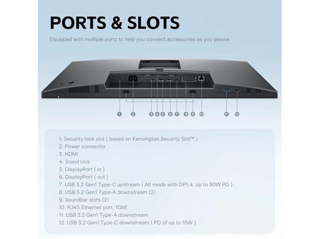 Dell - 27" IPS LED FHD 100Hz Monitor (USB, HDMI) - Black, Gray, Multicolor - image 5