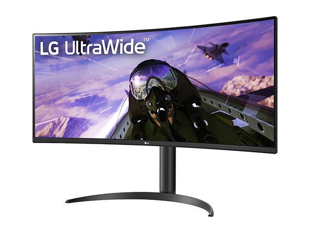 LG 34BP65C-B 34' UWQHD 3440 x 1440 Curved Screen LED LCD Monitor 21:9 160Hz FreeSync VA Monitor