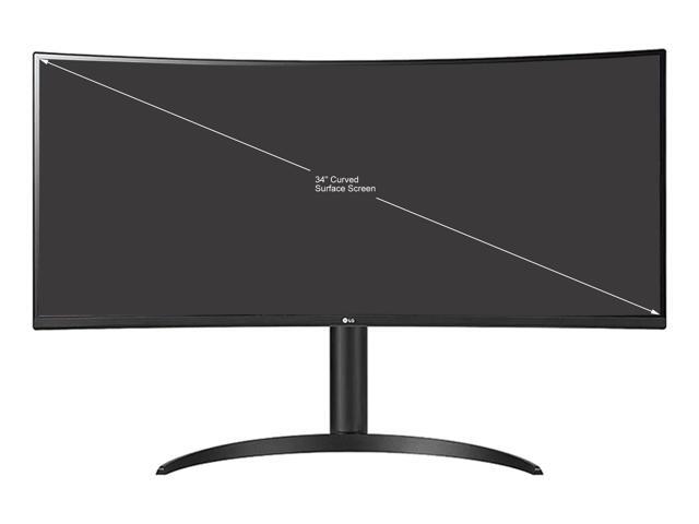 LG 34BP65C-B 34' UWQHD 3440 x 1440 Curved Screen LED LCD Monitor 21:9 160Hz FreeSync VA Monitor