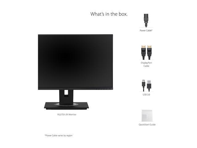 ViewSonic - VG2755 27" IPS LED FHD Monitor (DisplayPort, Mini DisplayPort, HDMI, USB, VGA) - Black - image 7