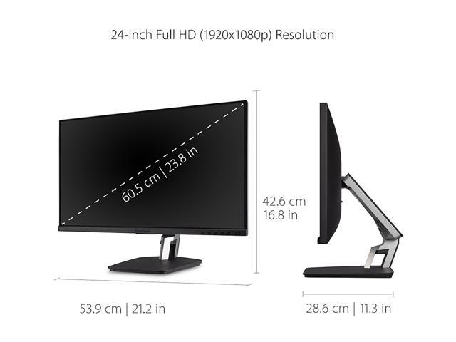 ViewSonic - TD2455 24" IPS LED FHD Touch Screen Monitor (DisplayPort, HDMI, USB) - Black - image 6