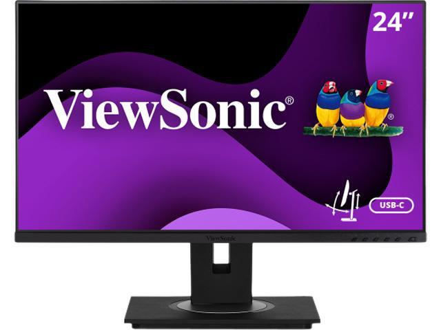 ViewSonic VG2456A 24' (23.8' Viewable) Full HD 1920 x 1080 75 Hz HDMI, DisplayPort, USB, RJ45 Built-in Speakers Flat Panel IPS Monitor