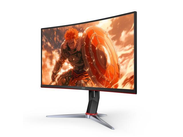 AOC C27G2Z 27' Curved Frameless Ultra-Fast Gaming Monitor, FHD 1080p, 0.5ms 240Hz, FreeSync, HDMI/DP/VGA, Height Adjustable, 3-Year Zero Dead Pixel...