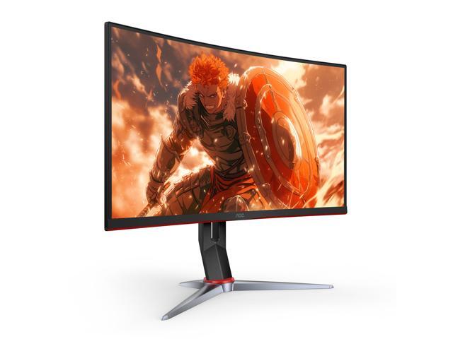 AOC C27G2Z 27' Curved Frameless Ultra-Fast Gaming Monitor, FHD 1080p, 0.5ms 240Hz, FreeSync, HDMI/DP/VGA, Height Adjustable, 3-Year Zero Dead Pixel...