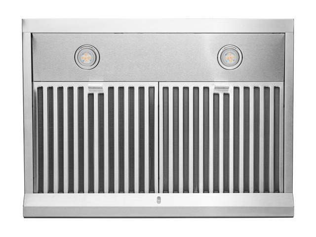 Hauslane Chef Series 30' Under Cabinet Range Hood PS18, Stainless Steel Contemporary Modern Design w/860 CFM, Touch Screen w/Digital Clock,...