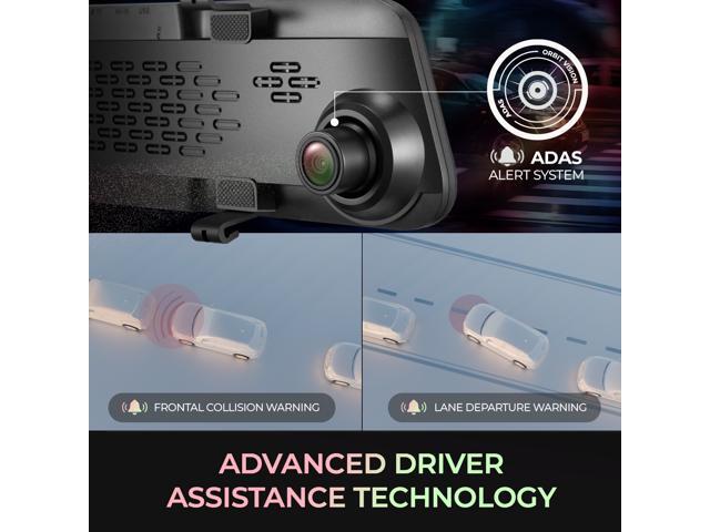 GekoGear Orbit D100 2 Channel 1080P Front / 1080P Rearview Mirror Dashcam - image 8