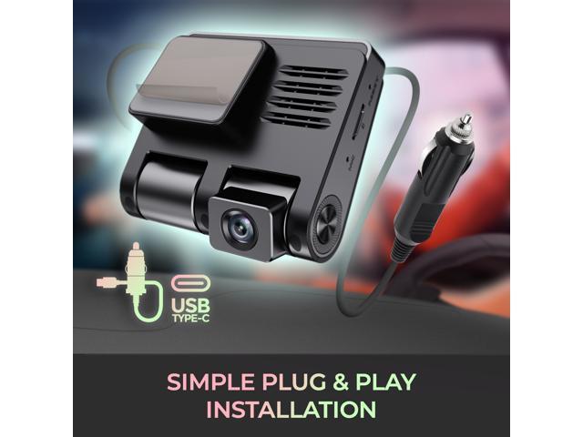 GekoGear Orbit D110 2 Channel 1080P Front/In-Cabin Dashcam with Display - image 4