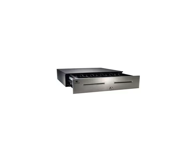 APG Heavy- Duty Point of Sale Cash Drawer - Series 4000 - 5 Bill - 6 Coin - 2 Media Slot - Printer Driven - Black - JD320-BL1816-U6