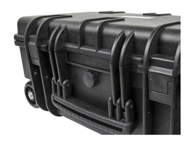 Monoprice Weatherproof Hard Case - 22in x 14in x 10in With Customizable Foam, Shockproof, IP67, Customizable Name Plate