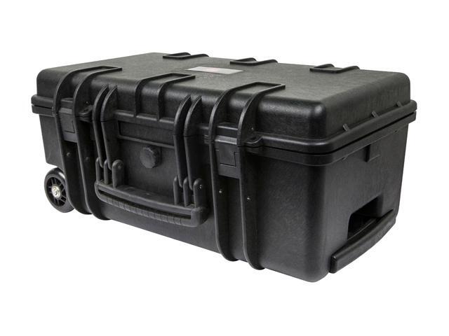 Monoprice Weatherproof Hard Case - 22in x 14in x 10in With Customizable Foam, Shockproof, IP67, Customizable Name Plate