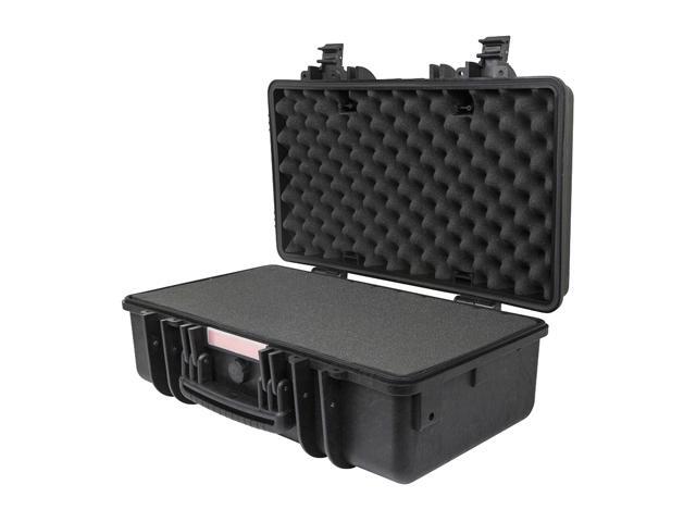 Monoprice Weatherproof Hard Case - 22in x 14in x 8in With Customizable Foam, IP67, Shockproof, Customizable Name Plate