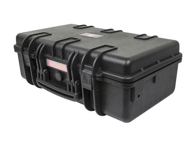 Monoprice Weatherproof Hard Case - 22in x 14in x 8in With Customizable Foam, IP67, Shockproof, Customizable Name Plate