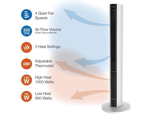 Lasko FH500 1500W Electric All Season Tower Fan & Space Heater with Timer and Remote