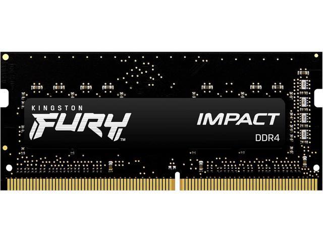 Kingston FURY Impact 32GB (1 x 32GB) 260-pin SO-DIMM DDR4 3200 MHz CL20 Black Memory (KF432S20IB/32) RAM