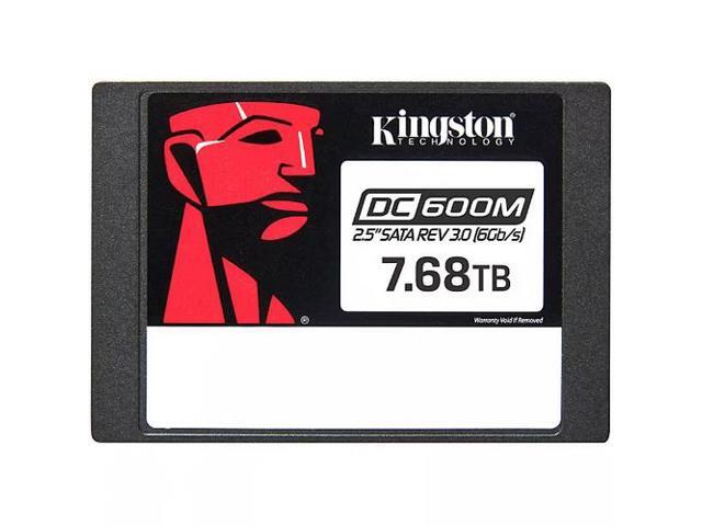 Kingston SEDC600M/7680G DC600M 7.68TB Solid State Drive - 2.5' Internal - SATA (SATA/600)-Mixed Use - Server Device Supported-1DWPD - 14016 TB TBW...