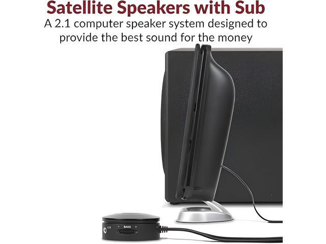 Cyber Acoustics CA-3908 2.1 Multimedia Speaker System with Subwoofer, 92 Watts Peak Power, Deep Bass, Perfect for Music, Movies, and Games on...