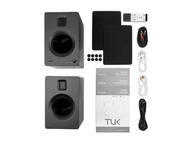 Kanto TUK Premium Powered Bookshelf Speakers with Bluetooth - Pair (Matte Black) - image 7