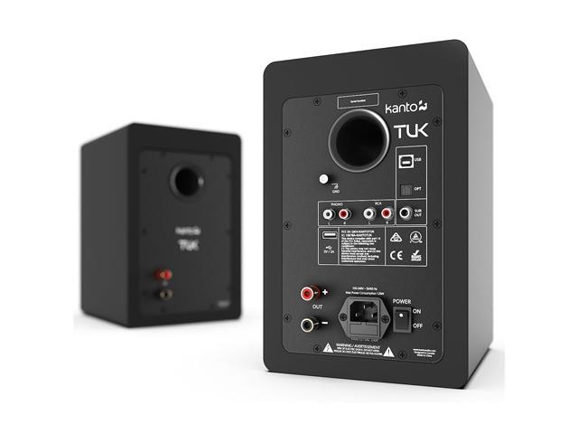 Kanto TUK Premium Powered Bookshelf Speakers with Bluetooth - Pair (Matte Black) - image 3