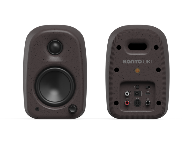 Kanto UKI DMBB Bluetooth Desktop Speakers - 100 Watts - Pumice - UKIDSBB
