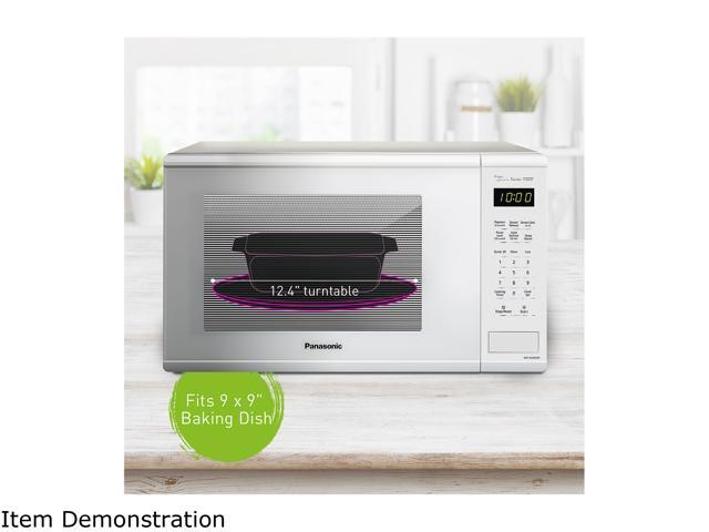 Panasonic Genius Sensor 1.3 cu. ft. 1100W Countertop Microwave Oven in White (NN-SU656W)