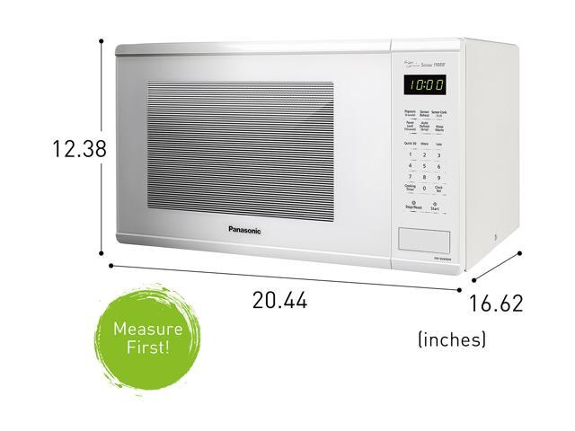 Panasonic Genius Sensor 1.3 cu. ft. 1100W Countertop Microwave Oven in White (NN-SU656W)