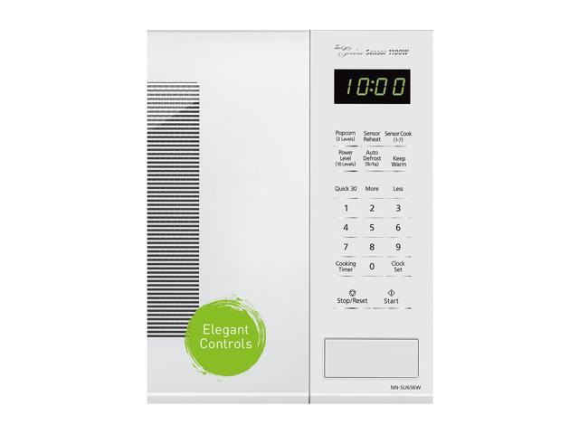 Panasonic Genius Sensor 1.3 cu. ft. 1100W Countertop Microwave Oven in White (NN-SU656W)