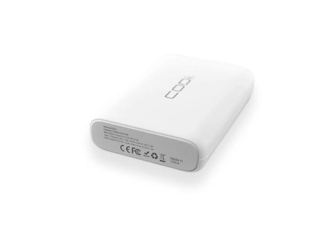 CODi 10,000mAh Quick Charge Power Bank with USB-C, Dual USB-A & Micro-USB Input